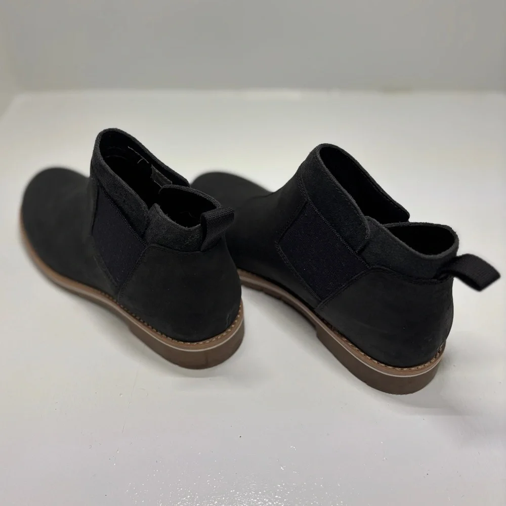 Chaco Women’s Black Leather Chelsea Boots Size 7 Waterproof Lug Sole Like New - Picture 5 of 12